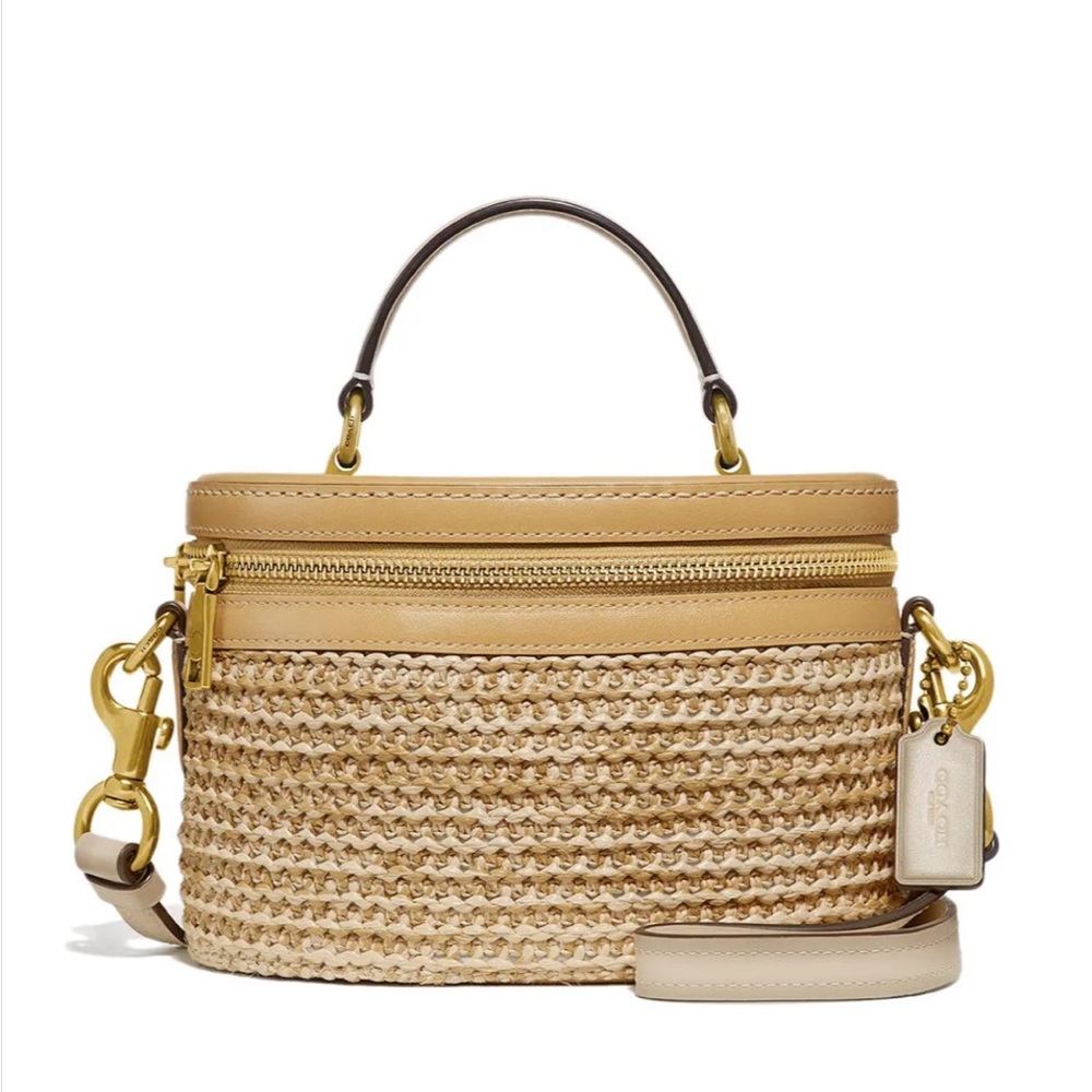 Coach straw Trail bag